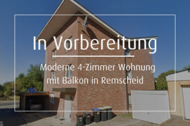 Moderne 4-Zimmer Eigentumswohnung mit Balkon und Carport in Remscheid-Lüttringhausen