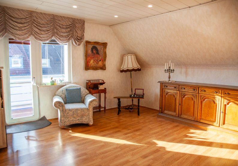 Wohnbereich im Dachgeschoss