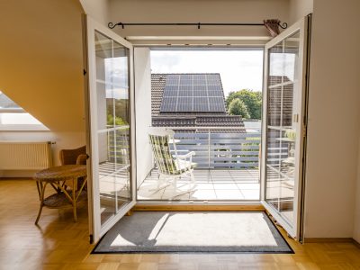 Blick aus dem Wohnzimmer