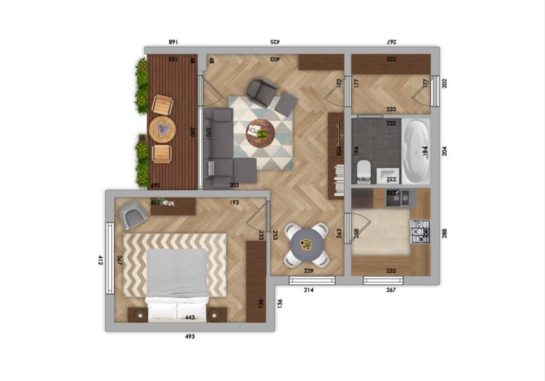 Grundriss ETW Radevormwald